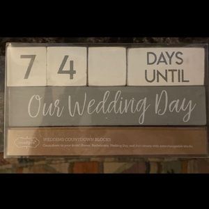 Wedding planning countdown blocks